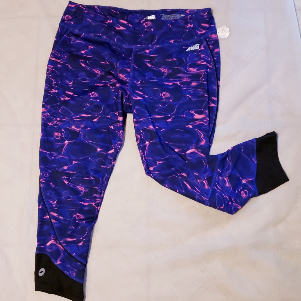 Sz lg Purple & Pink Avia Capri Activewear Pants